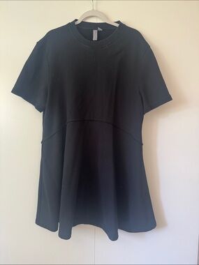 Sweaty Betty Black Short-Sleeve A-Line Tee